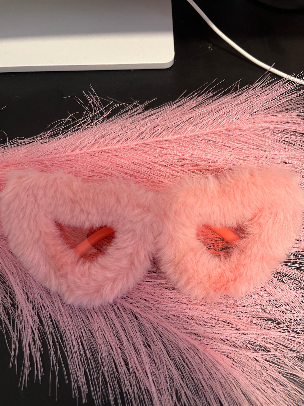 Heart shape Fur Sunglasses