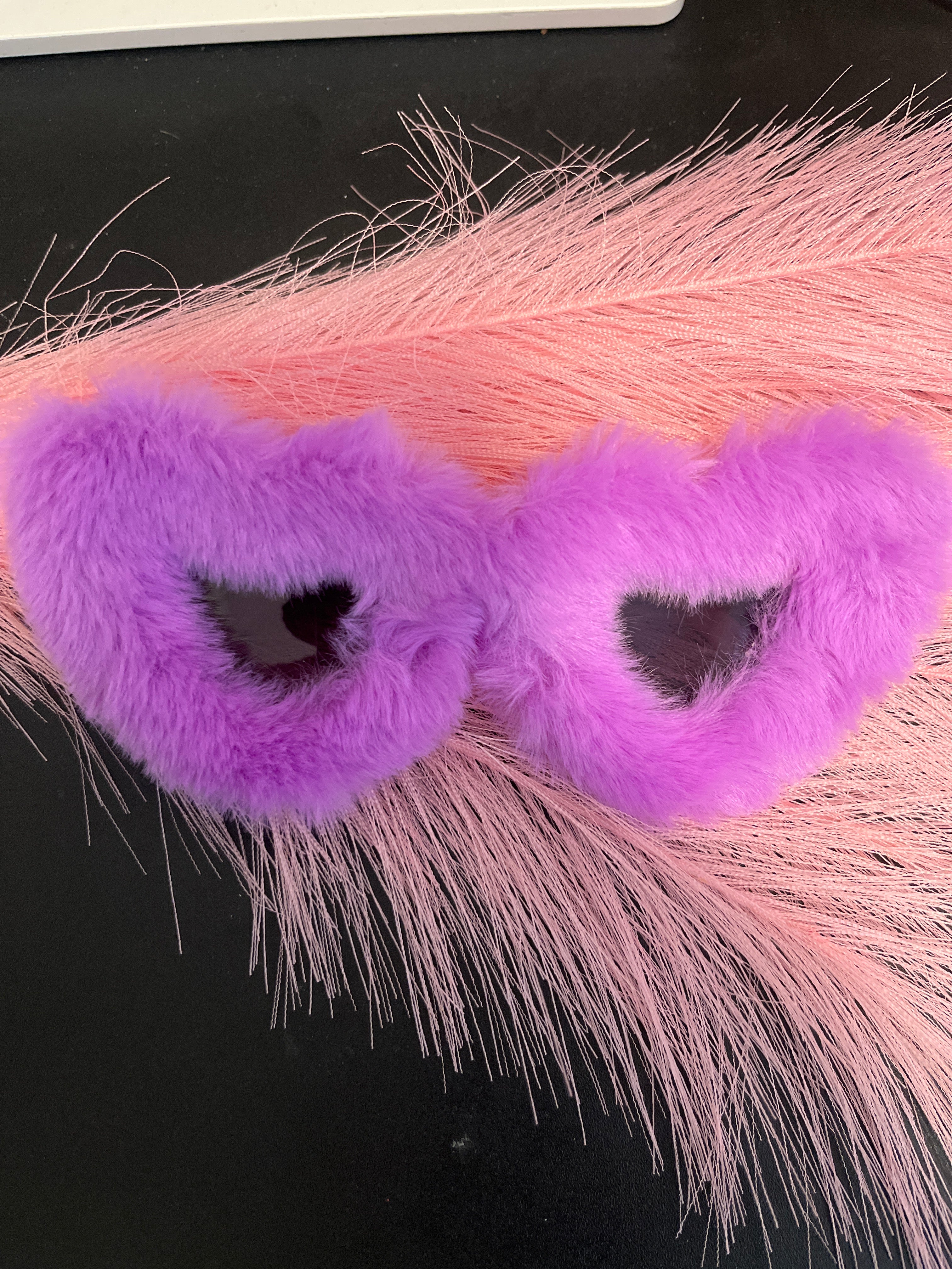 Heart shape Fur Sunglasses
