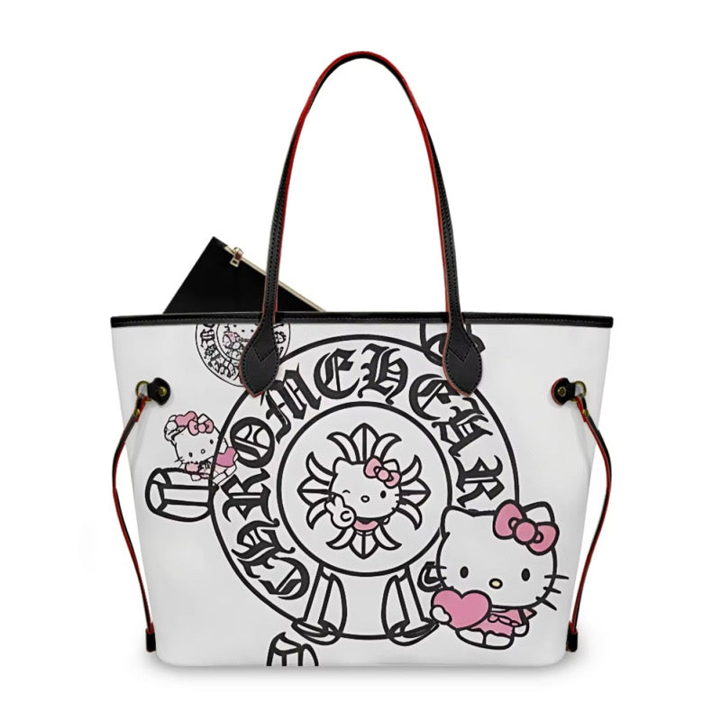 Hello kitty chrome tote bag