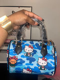 Blue Camo Kitty Bag