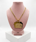 Betty Boop gold plated necklace
